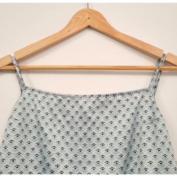 Victoria's Secret Camisole Large Mint Green Satin Art Deco Adjustable Straps - Picture 3 of 12